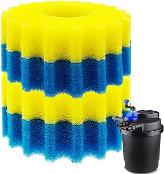 Replacement Sponge Filter Media Pads for VIVOHOME 1580/1840GPH Biological Pond Filter, Compatible With 1580/1840GPH/CPF-2500/ CPF-3500 Pressure Koi Fish Pond Filter