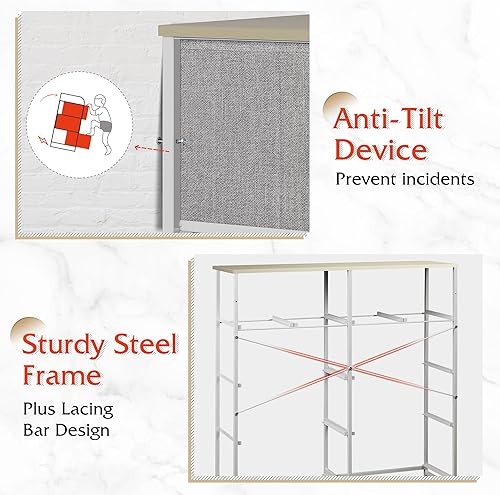 Vista 8 de WLIVE Fabric Dresser for Bedroom, Dresser Organizer with 10 Drawers, Storage Tower with Fabric Bins, Double Dressers, Chest of Drawers for Closet