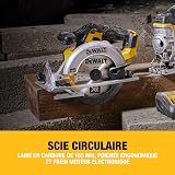 DEWALT - Pack 5 outils XR 18V, 1 perceuse-visseuse, 1 visseuse à chocs à 3 vitesses, 1 scie sauteuse, 1 scie circulaire, 1 lampe LED, 3 batteries 5Ah, 1 chargeur et 2 coffrets TSTAK, DCK551P3T-QW - 5