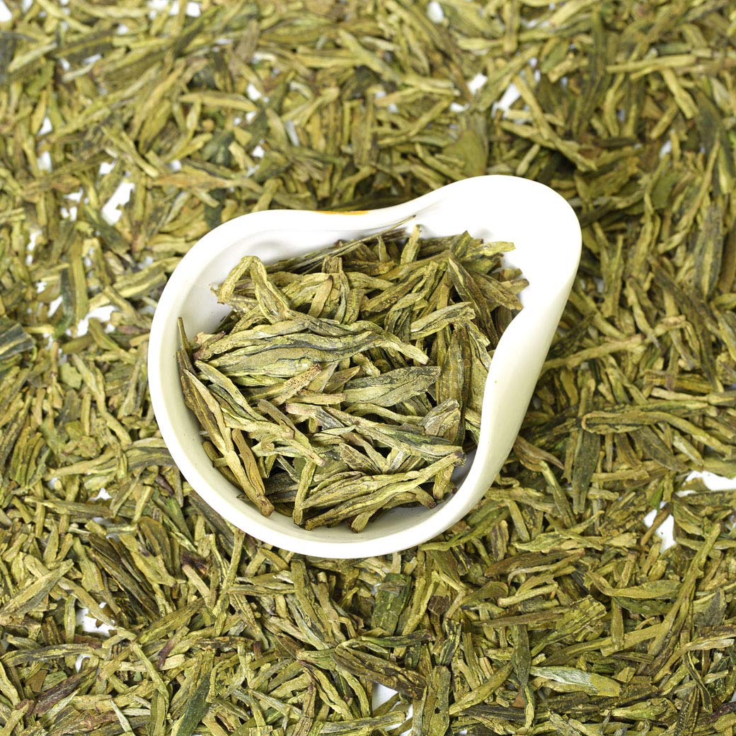GOARTEA 1000g 35.2oz Premium West Lake Xihu Long Jing Longjing Grüner Tee Dragon Well Spring Loose Leaf Chinese Green Tea Grüntee