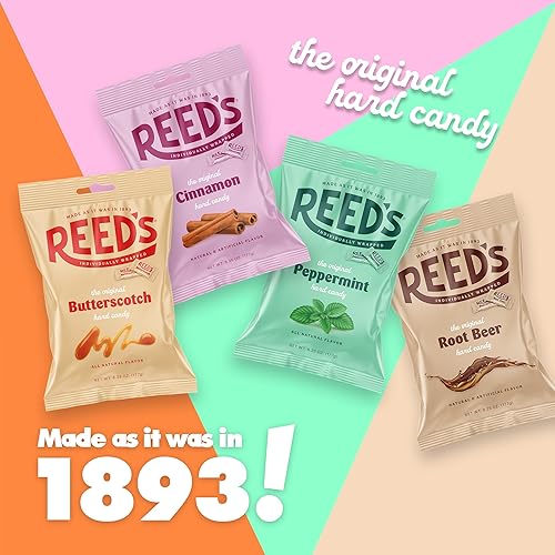 Miniatura 5 de Reed's Caramelo de canela envuelto individualmente | Caramelo duro tradicional de canela | Caramelo clásico de canela duro especiado Reed's traído a