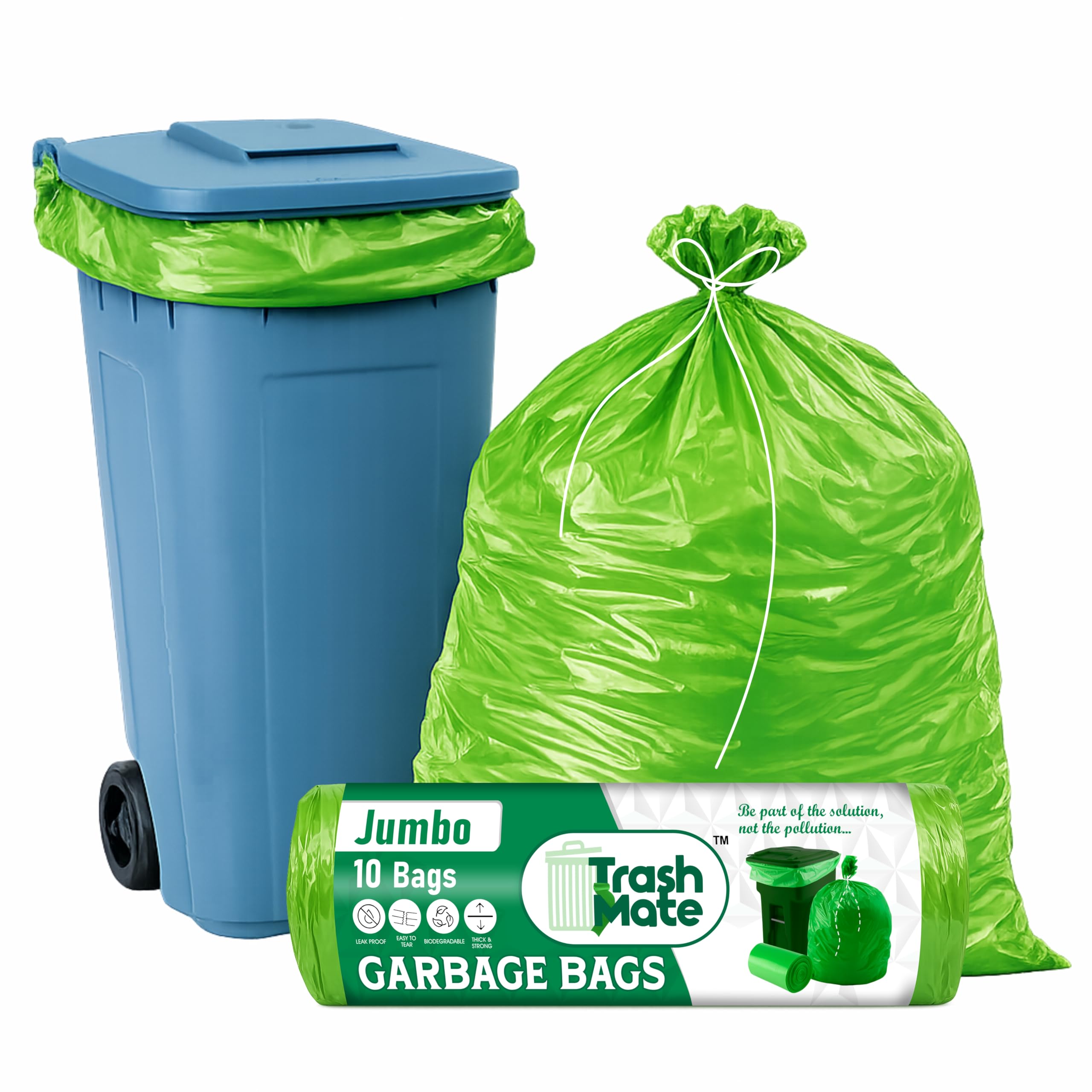 Jumbo Garbage Bags - Heavy Duty & Leak Proof -15