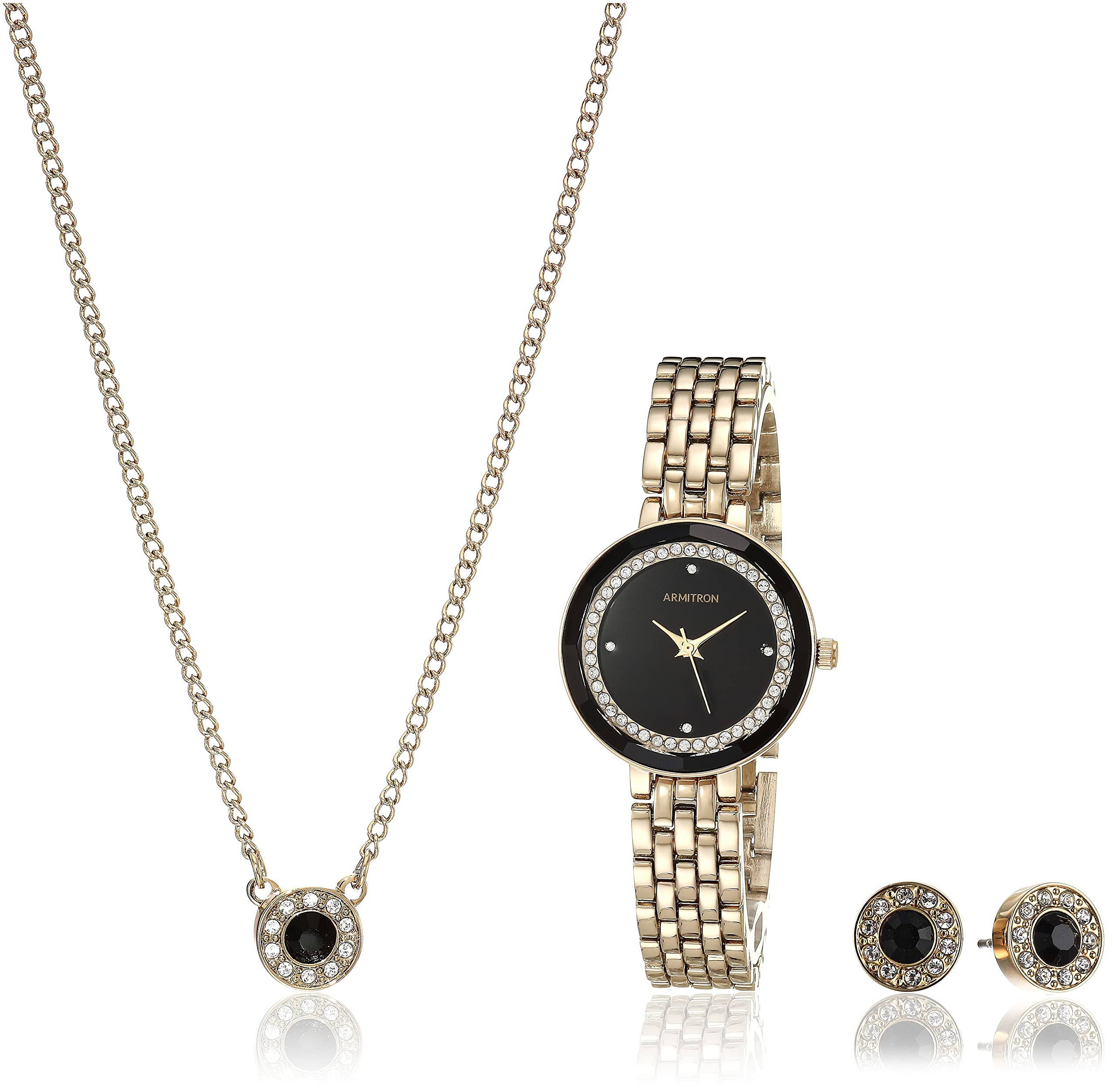 Armitron Womens Genuine Crystal Accented Bracelet Watch and Jewelry Set, 75/5796 (B092DSW22Z) Amazon Price History, Amazon Price Tracker