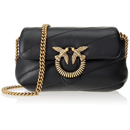 Immagine del prodotto Pinko, LOVE MICRO PUFF C SHEEP NAPPA Donna, Z99Q_NERO-ANTIQUE GOLD, One size