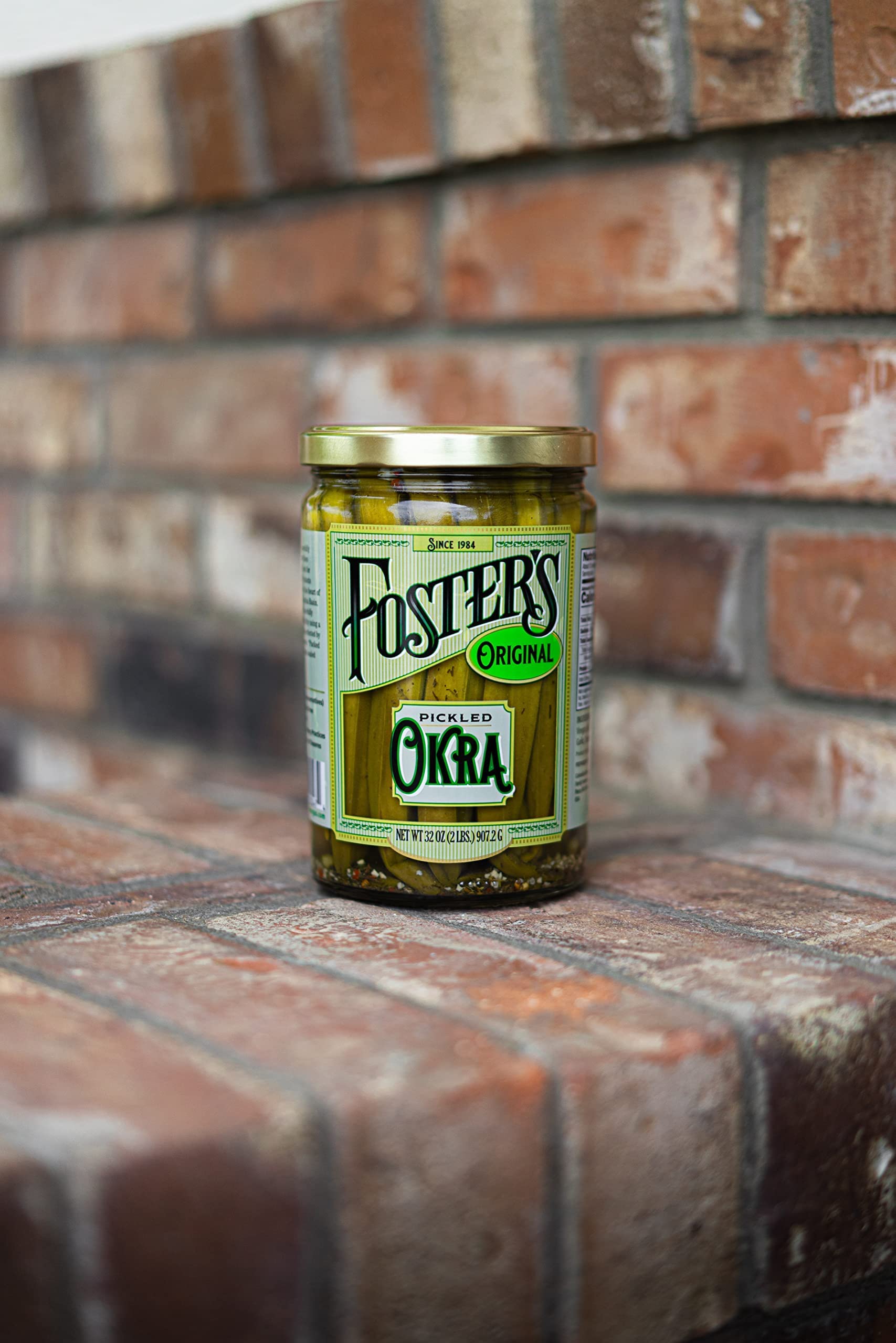 Buy Foster's Pickled Okra 32 oz (Pack of 3) Original Flavor With
