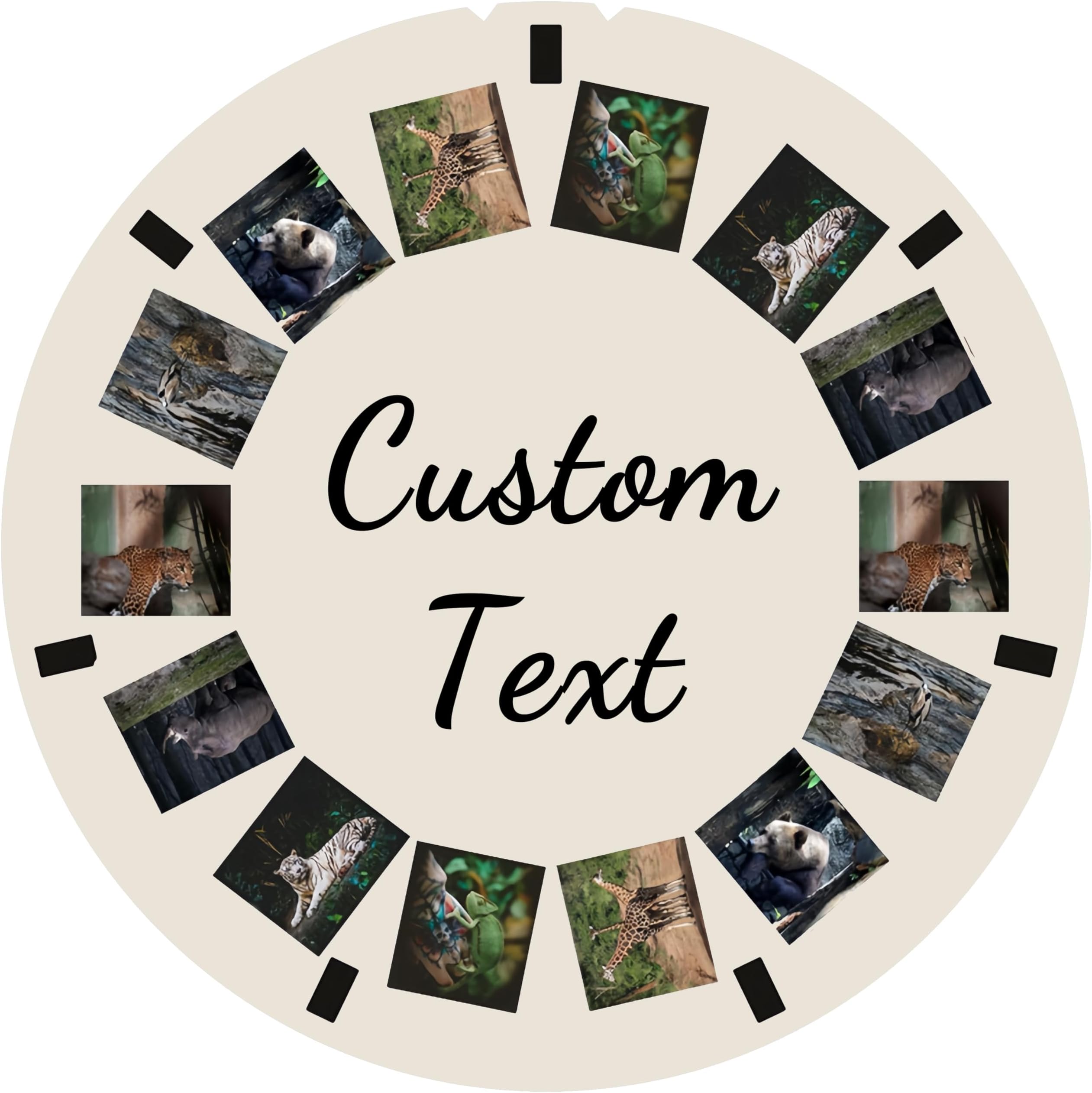 Custom Viewmaster Style Reel with Own Photos - Special Photo Gift for Birthday‘s, Valentine's, Father's, Mother's Day, Perfect for Weddings (1 Reel No Viewer)