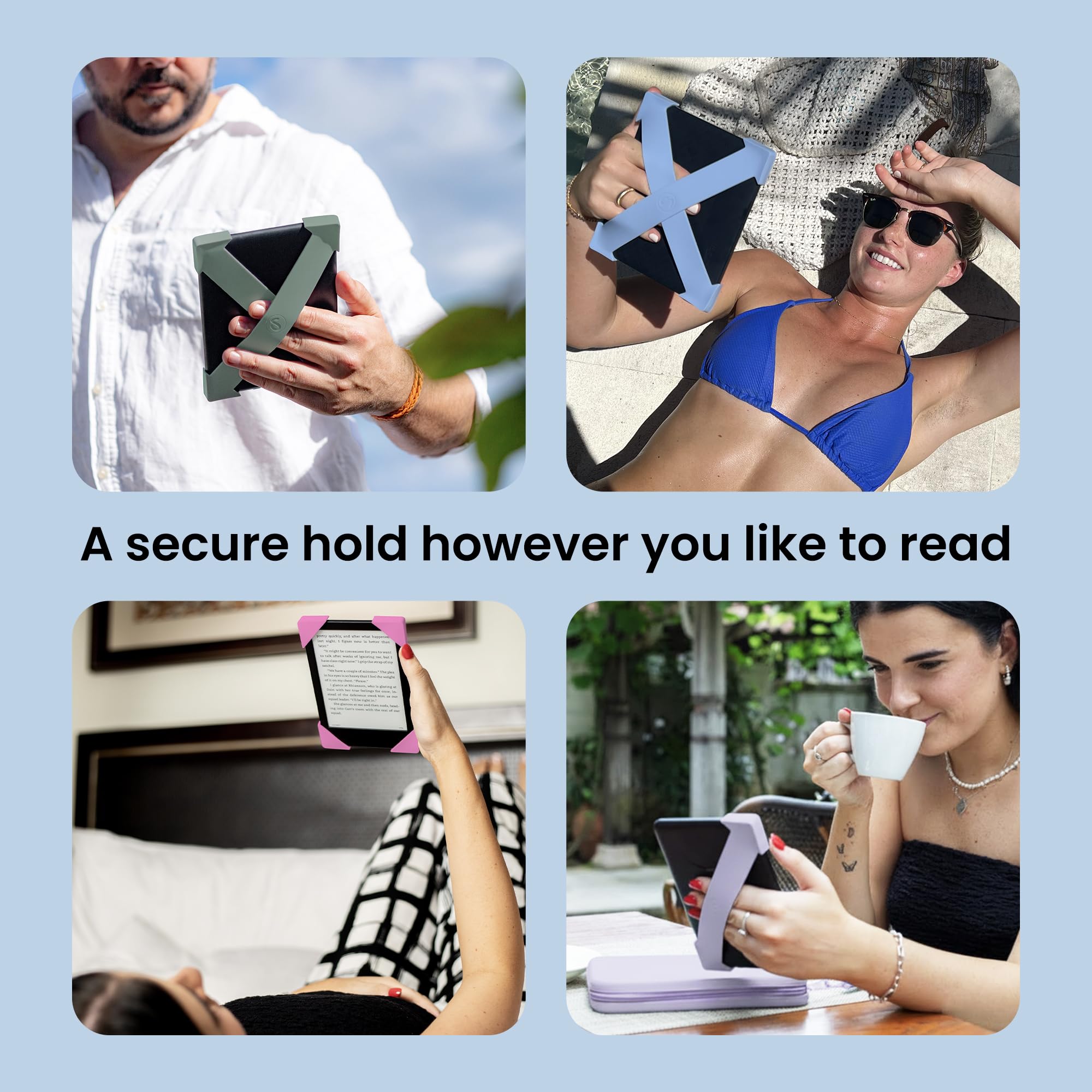 Strapsicle Hand Strap for Kindles & Kobos – Fits Paperwhite Gen 11/12 (6.8”/7”), Signature Edition – Colorsoft – 2 Pack – Large – Sage — view 2
