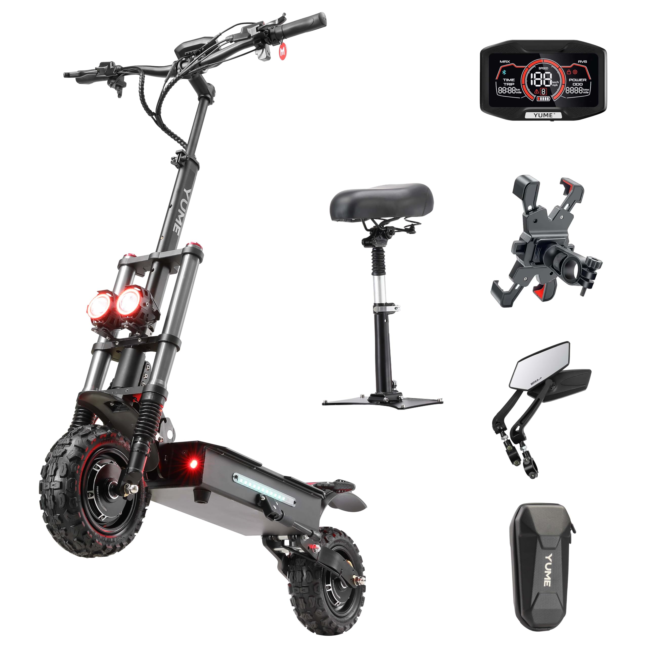 Amazon.com: M YUME SCOOTER Y11+ 6000W Dual Motor Scooter Up