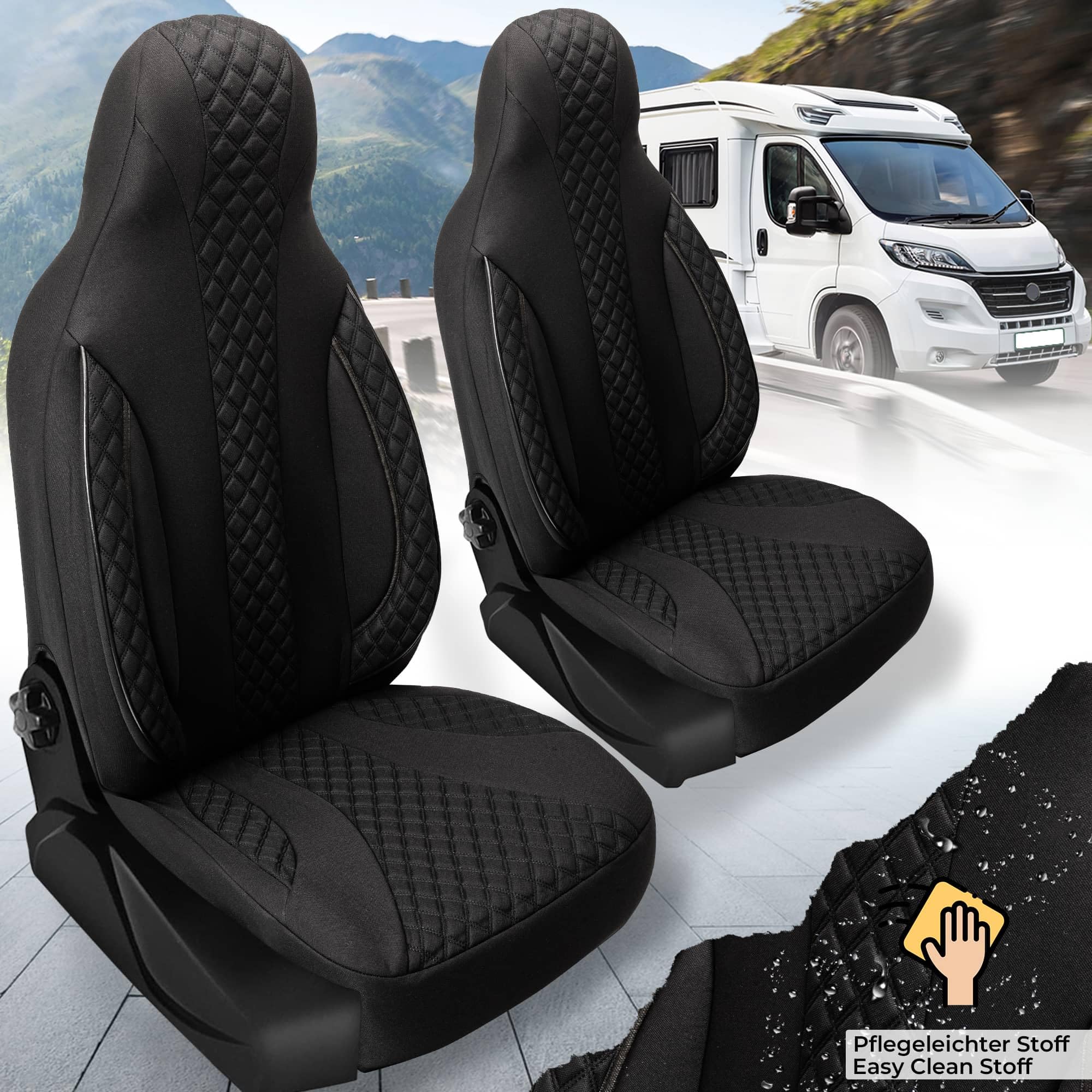 BREMER SITZBEZÜGE Wohnmobil Schonbezüge für Globecar Campscout Elegance WPL404