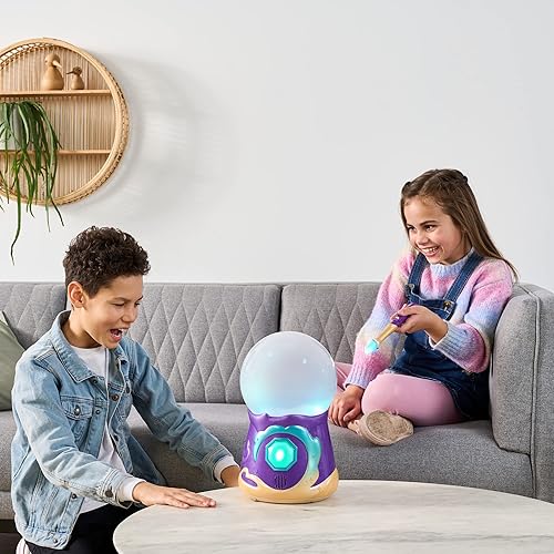 Miniatura 3 de Magic Mixies Bola de cristal mágica con juguete interactivo de felpa azul de 8 pulgadas y más de 80 sonidos y reacciones