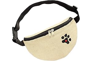 Large Embroidered Hip Bag for Dog Walking