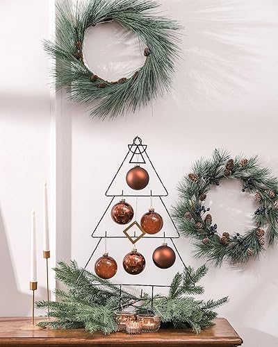 Miniatura 11 de DN DECONATION Deep Red Glass Christmas Ornaments, Set of 9, 3.15' Hanging Christmas Baubles for Xmas Tree Decoration, Wedding Party Gift
