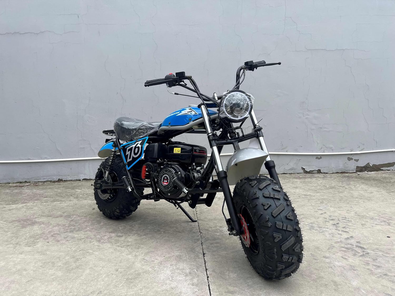 Trailmaster Hurricane 200PRO Mini Bike, All New with Front and Rear Brakes, 196cc, Electric Start & LED Headlight
