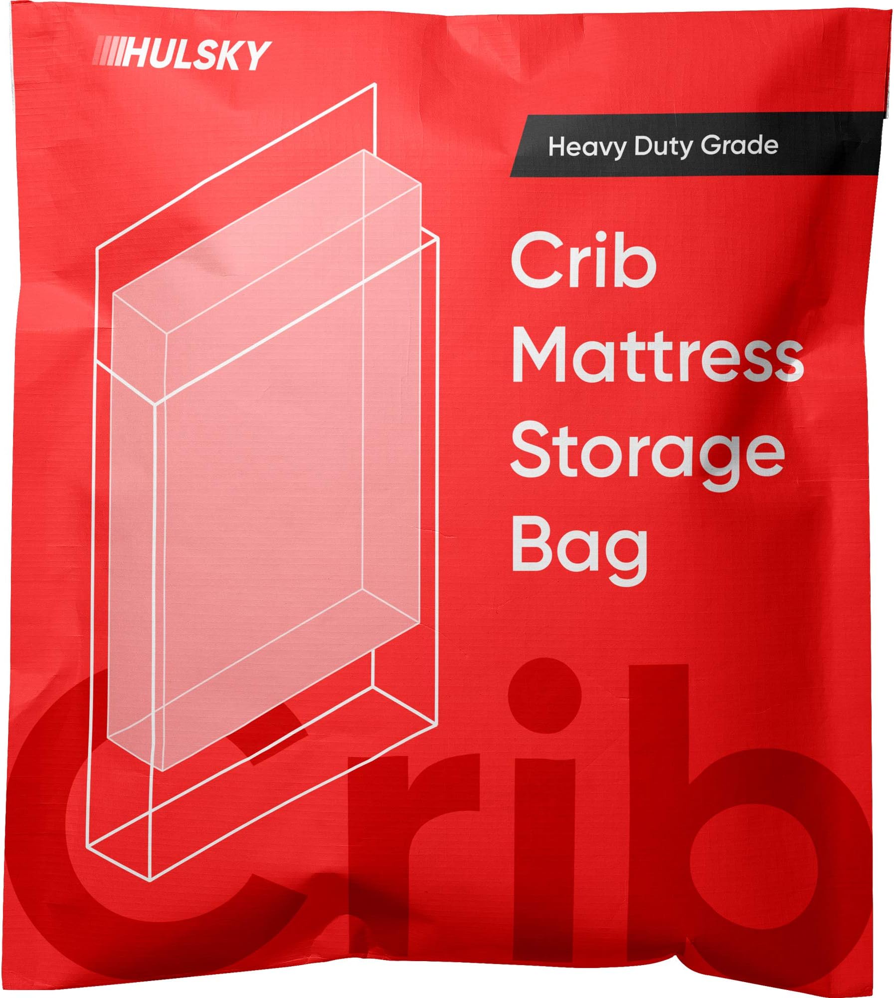 Hulsky Crib Mattress Storage Bag 4 Mil Heavy Duty Crib