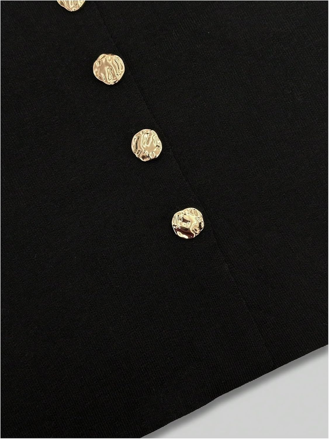 GORGLITTER Women's Sleeveless Knit Sweater Vest Top Tredny Dressy Button Up Business Casual Cardigan Vest Going Out Top - Image 3