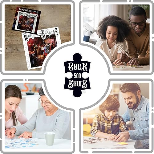 Miniatura 4 de RockSaws - Bowie, David Never Let Me Down (rompecabezas de 500 piezas)