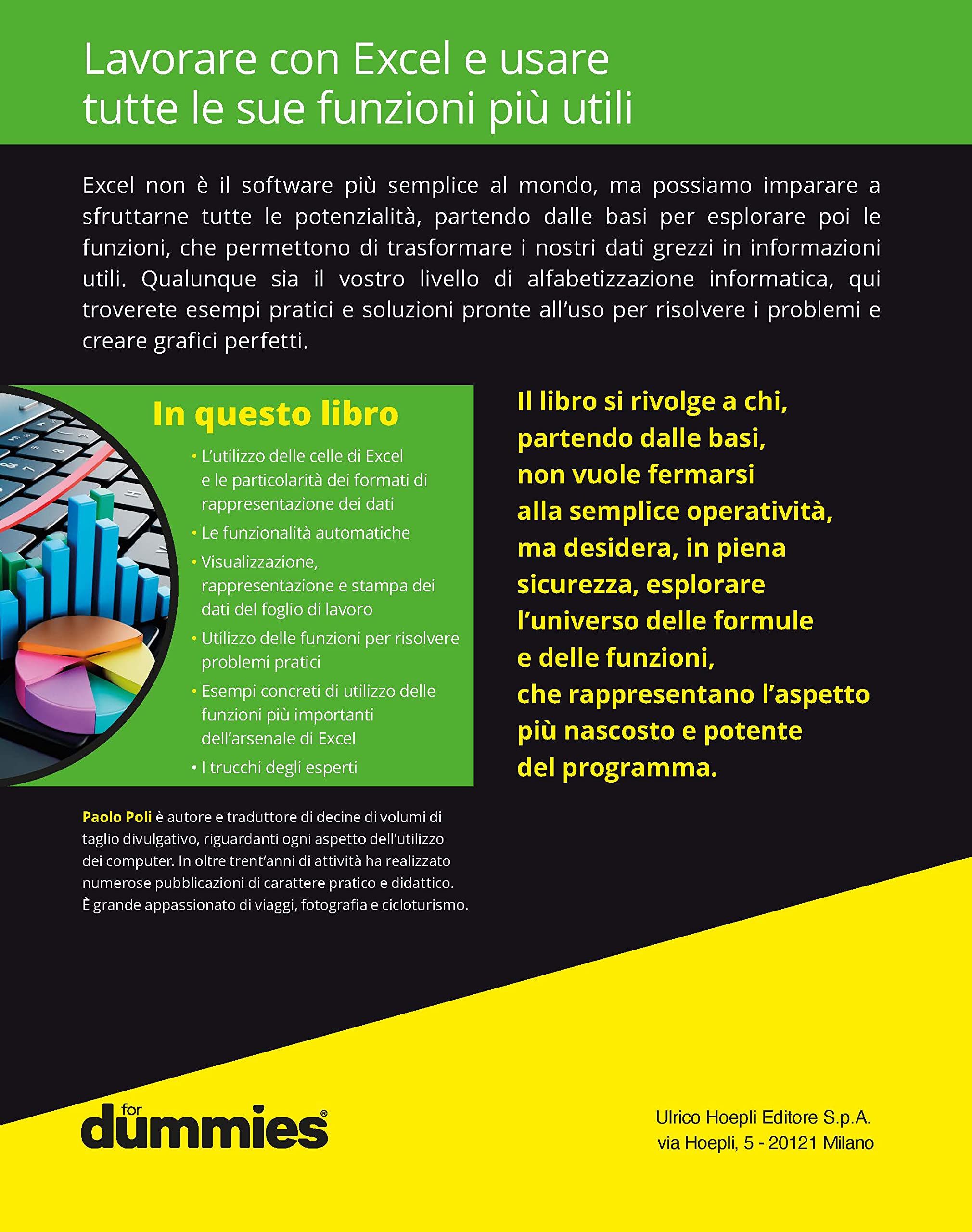 Excel. Formule, grafici e funzioni for dummies