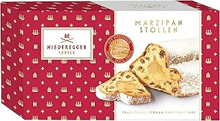 12 German Dessert Recipes with Classic European Flavor 123 Niederegger Marzipan Stollen, 1er Pack (1 x 500 g)
