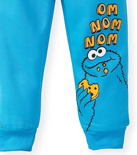 Miniatura 5 de Sesame Street Elmo Cookie Monster Oscar The Grouch - Paquete de 3 pantalones de vellón para niños pequeños