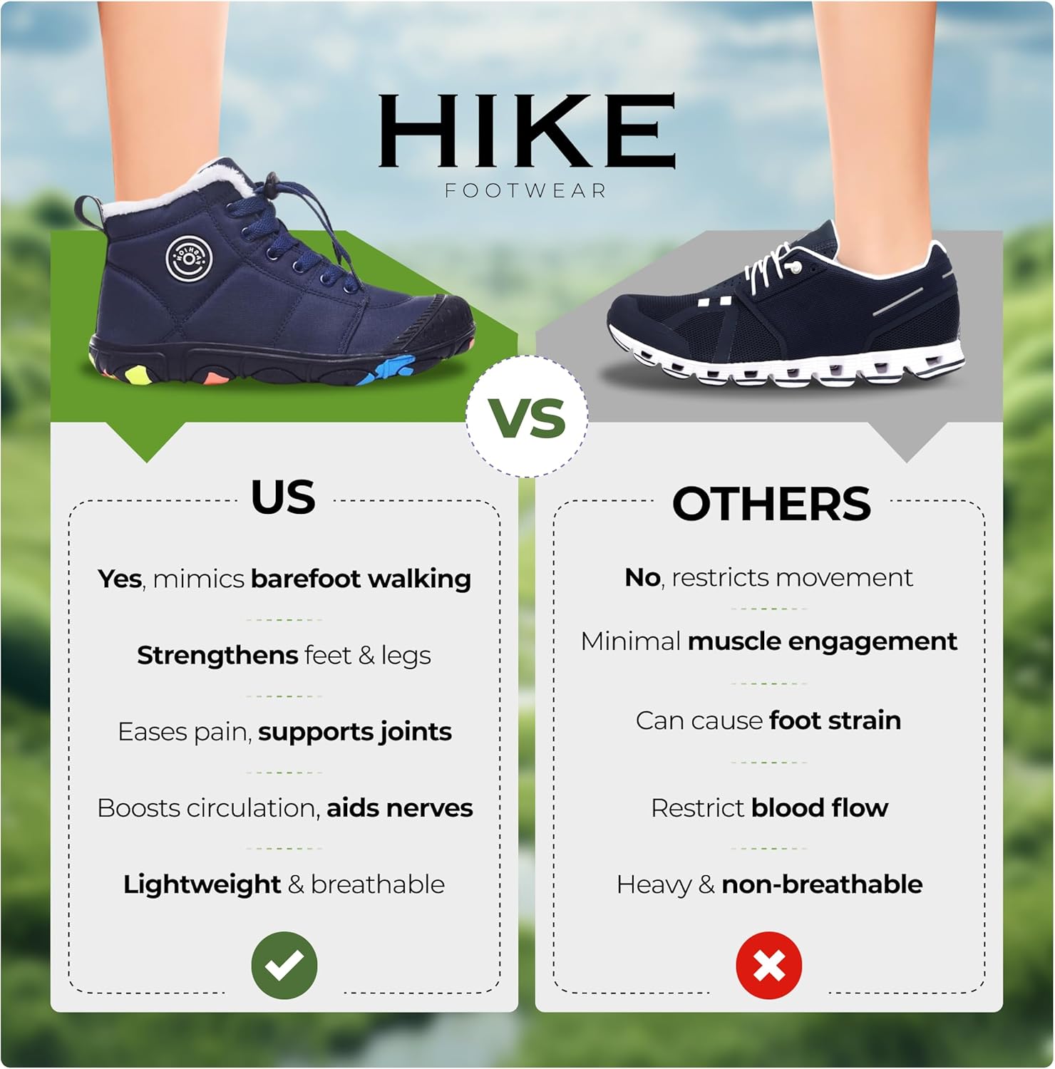 Hike Kids Footwear- Waterproof Barefoot Winter Shoes for Kids