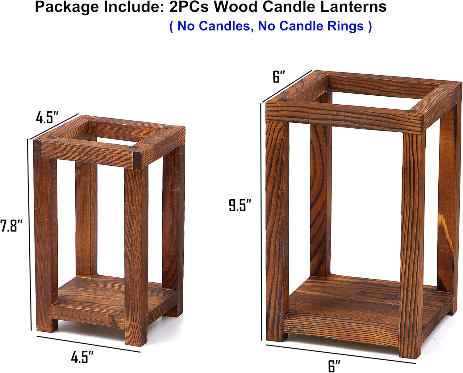 Noriginalic Wooden Lantern Decorative Wedding Centerpieces for Tables Home Decor Wooden Candle Holder Rustic Wedding Decorations : Home & Kitchen