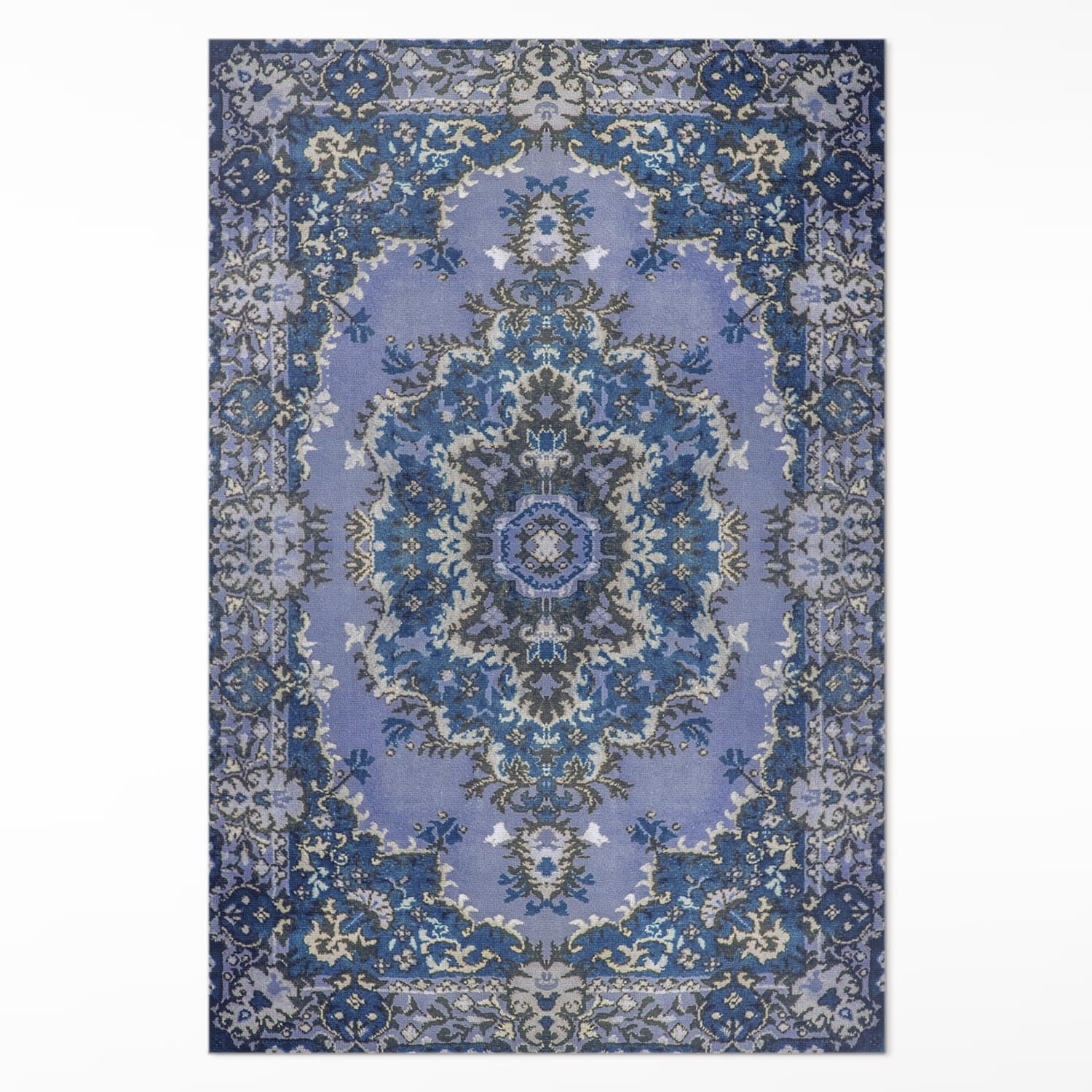 Tapis en vinyle entretien facile 100x150 cm PVC pour sol intérieur cuisine