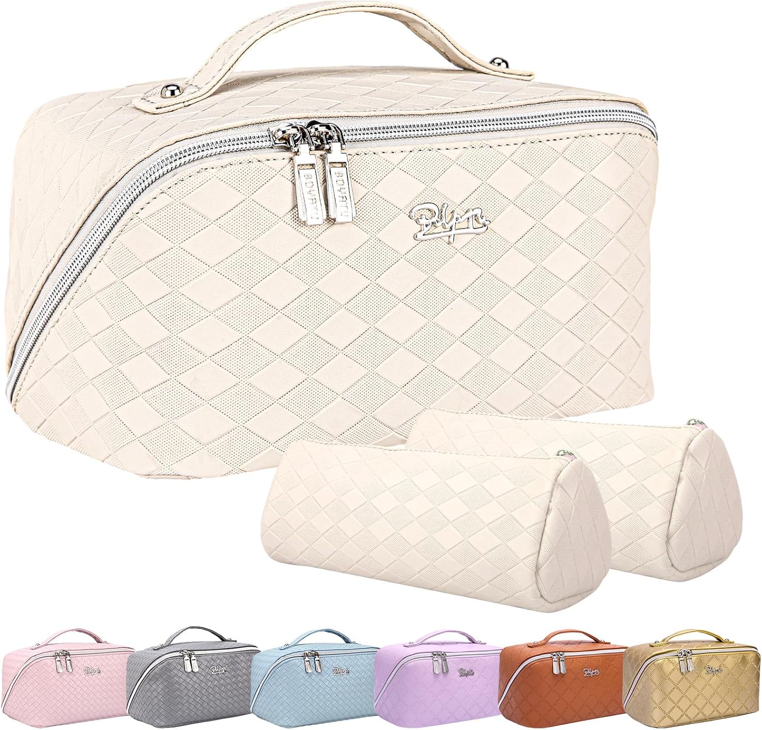 BOYATU Travel Makeup Bags Cosmetic Bags for Women 3Pack