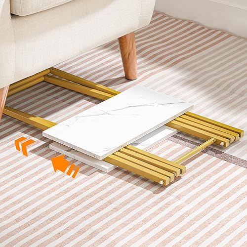 Miniatura 32 de HOOBRO Mesa plegable para TV, bandeja de TV de madera, mesa auxiliar portátil para sofá, mesa auxiliar industrial para aperitivos para espacios café