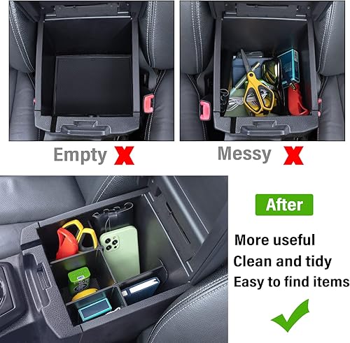Miniatura 7 de JKCOVER Divisor de guantera y organizador divisor de consola central compatible con Tacoma 2016 2017 2018 2019 2020 2021 2022 2023 accesorios