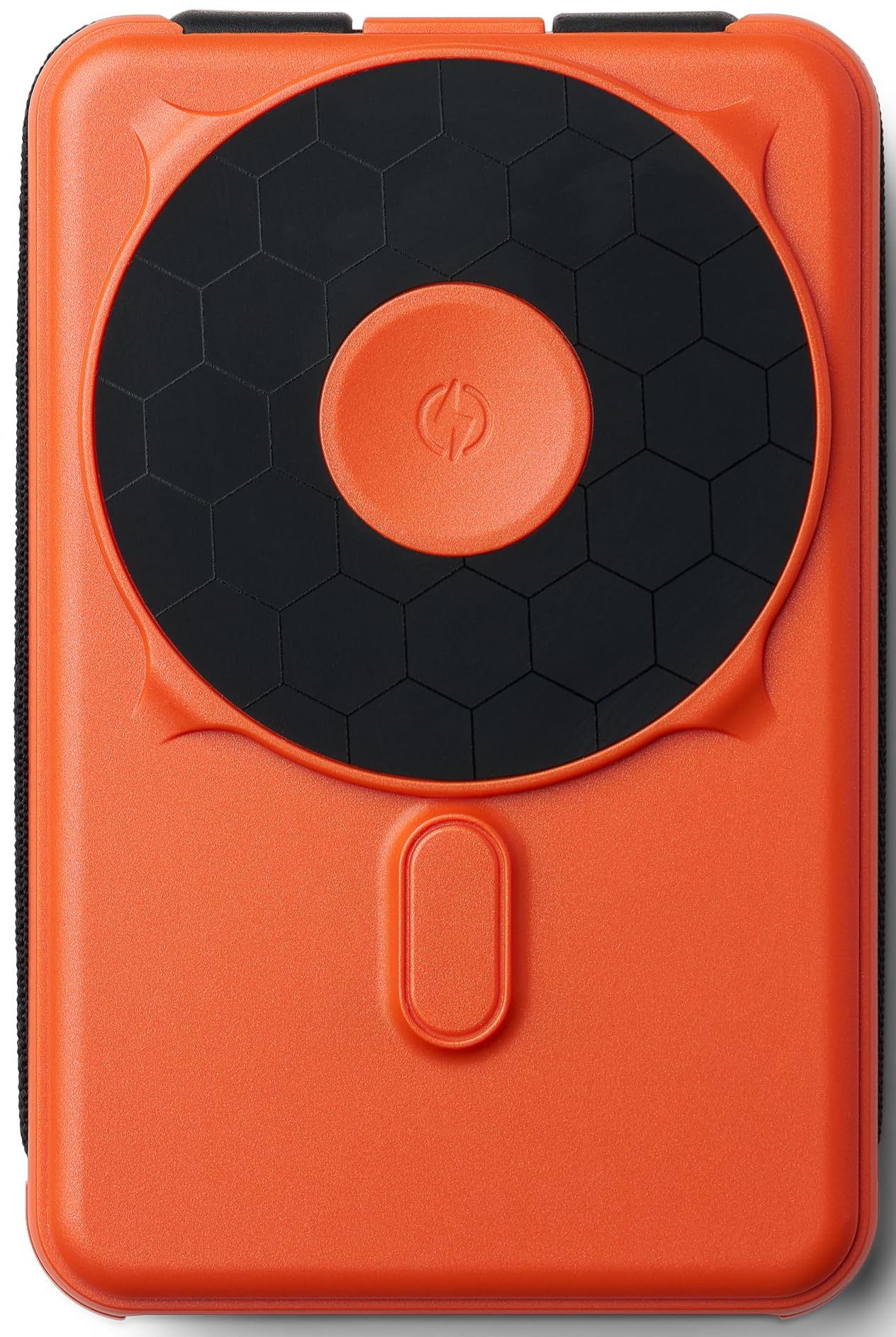 Ridge Magnetic Power Bank Fast Charging - Compatible with MagSafe - Portable Charger Power Bank - with Built in Cable and Wireless Charging, 5-in-1 Charging & Magnetic Attachment (Basecamp Orange)