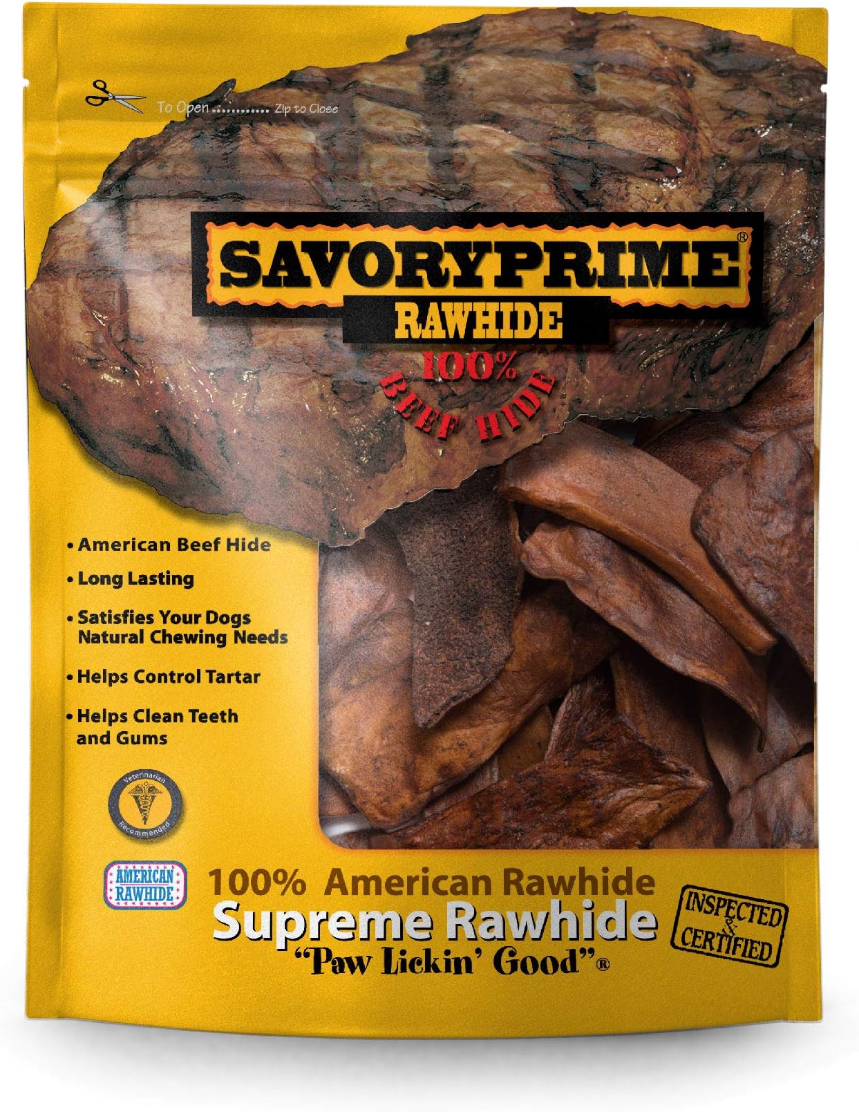 1-Pound Rawhide Chips Beef