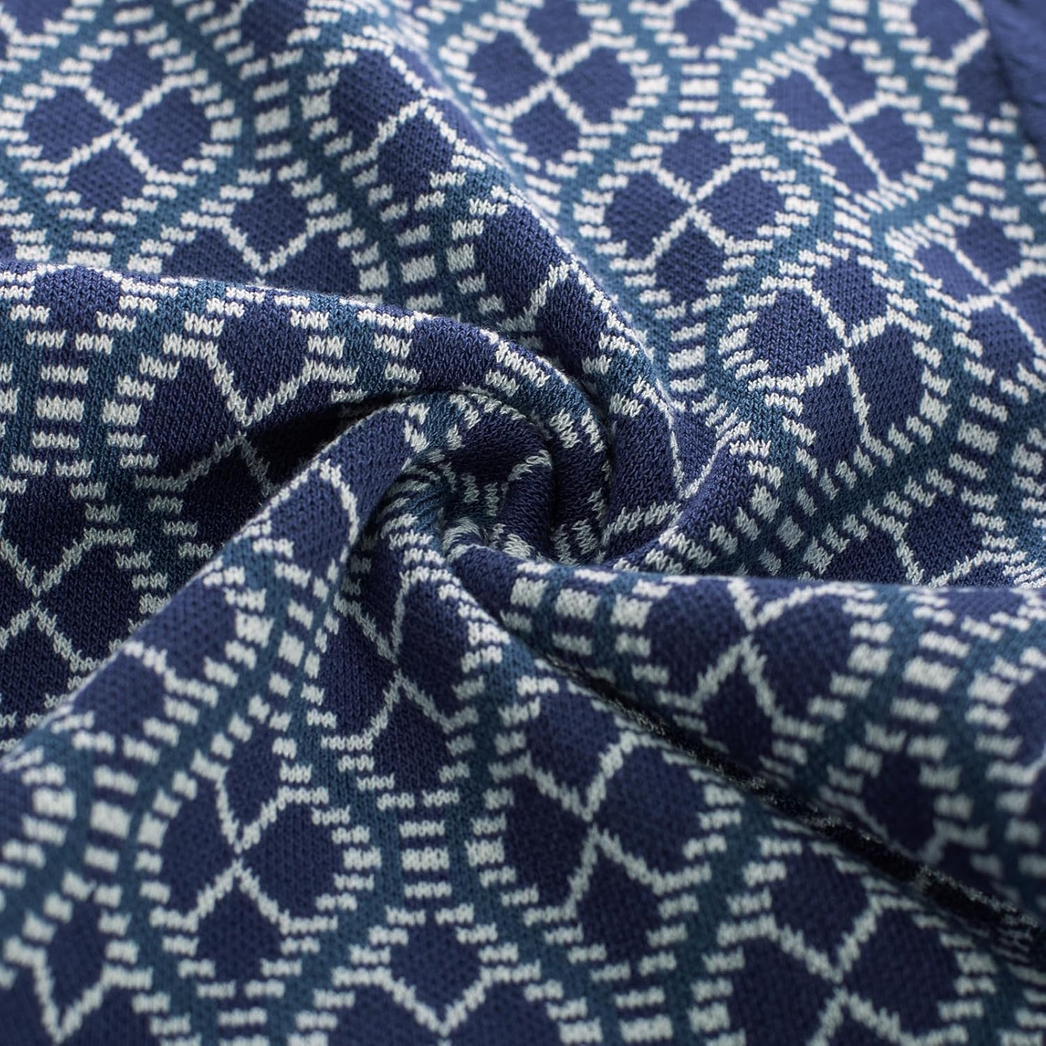 PJ PAUL JONES Men's Polo Shirts 70s Vintage Shirts Contrast Knitted Polo Shirts - Image 5