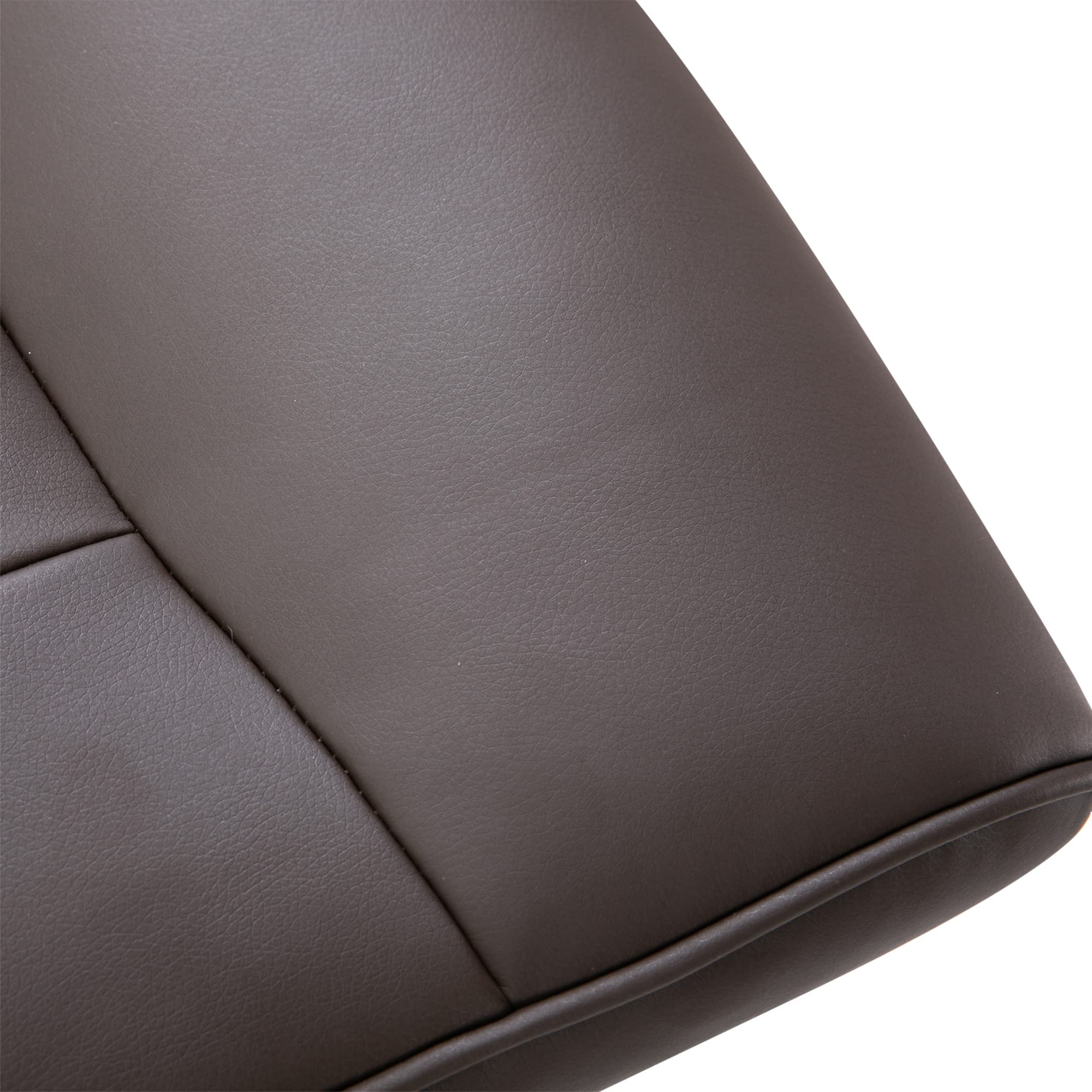 HOMCOM Sillón Relax Reclinable con Reposapiés, Sillón Relax de Cuero Sintético con Respaldo Alto, Giratorio 360°, Reposabrazos, para Salón, Dormitorio, Marrón
