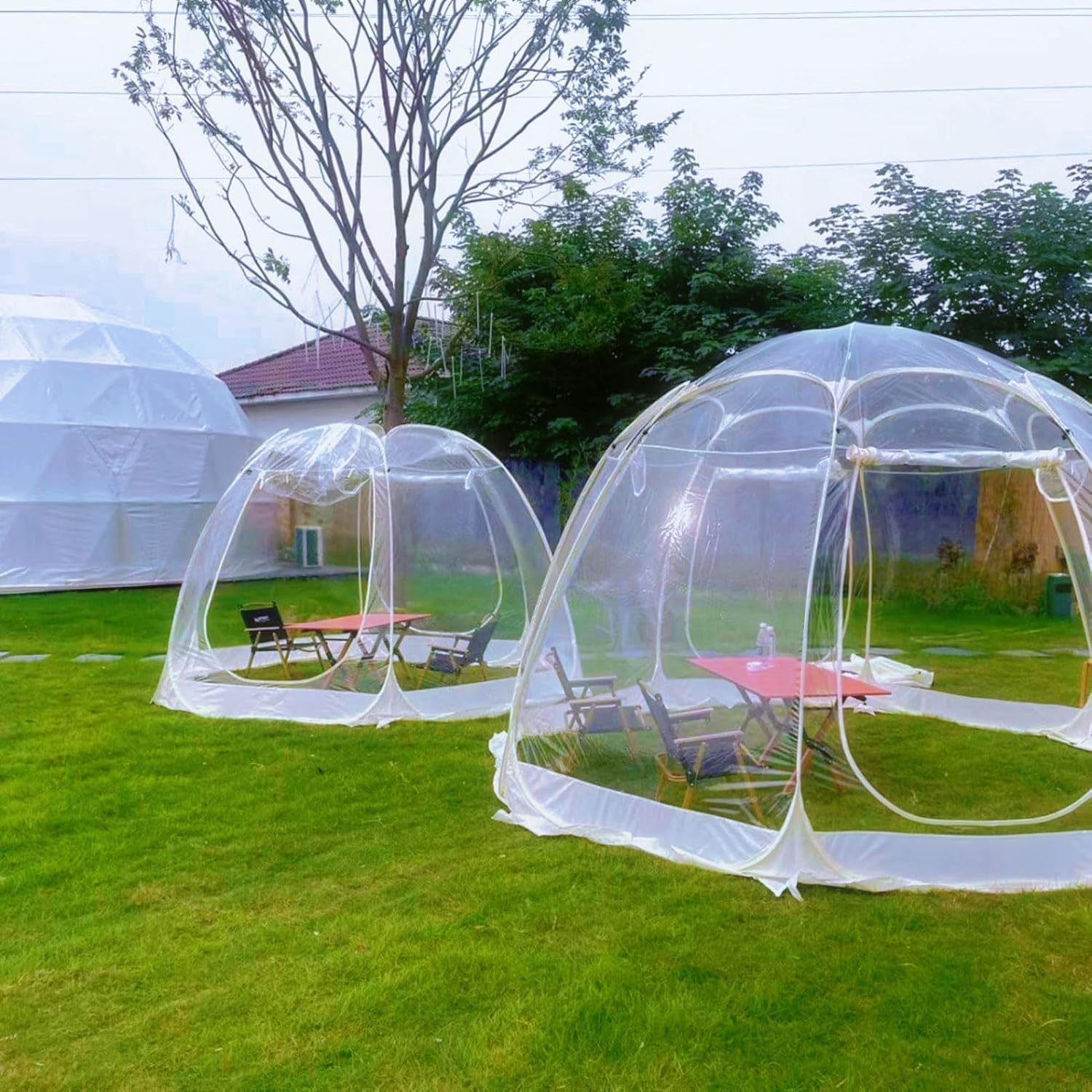 Zelt-Blase-Garten-Kuppel-Blase-Zelt, Camping Stargazing transparentes Kuppel-Garten-Zelt, tragbares Zelt 5-8 Person im Freien für Home Party, Einkaufszentren, Camping, Parks Event Ausstellung Sport & Freizeit