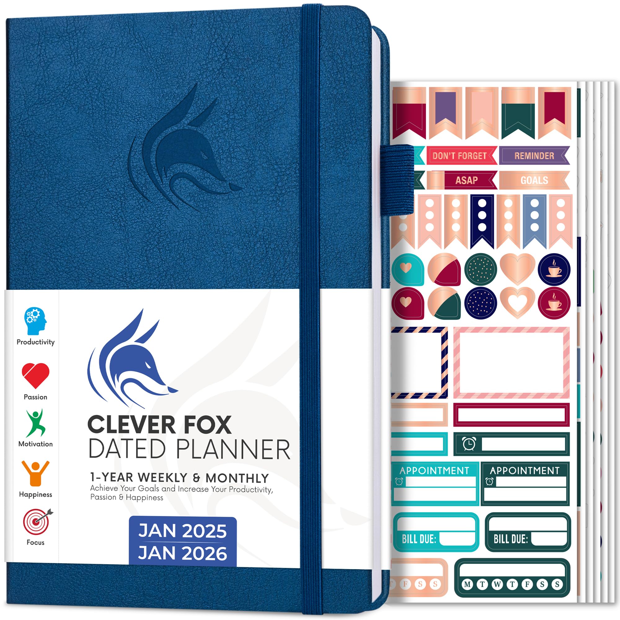 Snapklik.com : Clever Fox Dated Planner 2025-2026 Weekly Life Planner ...