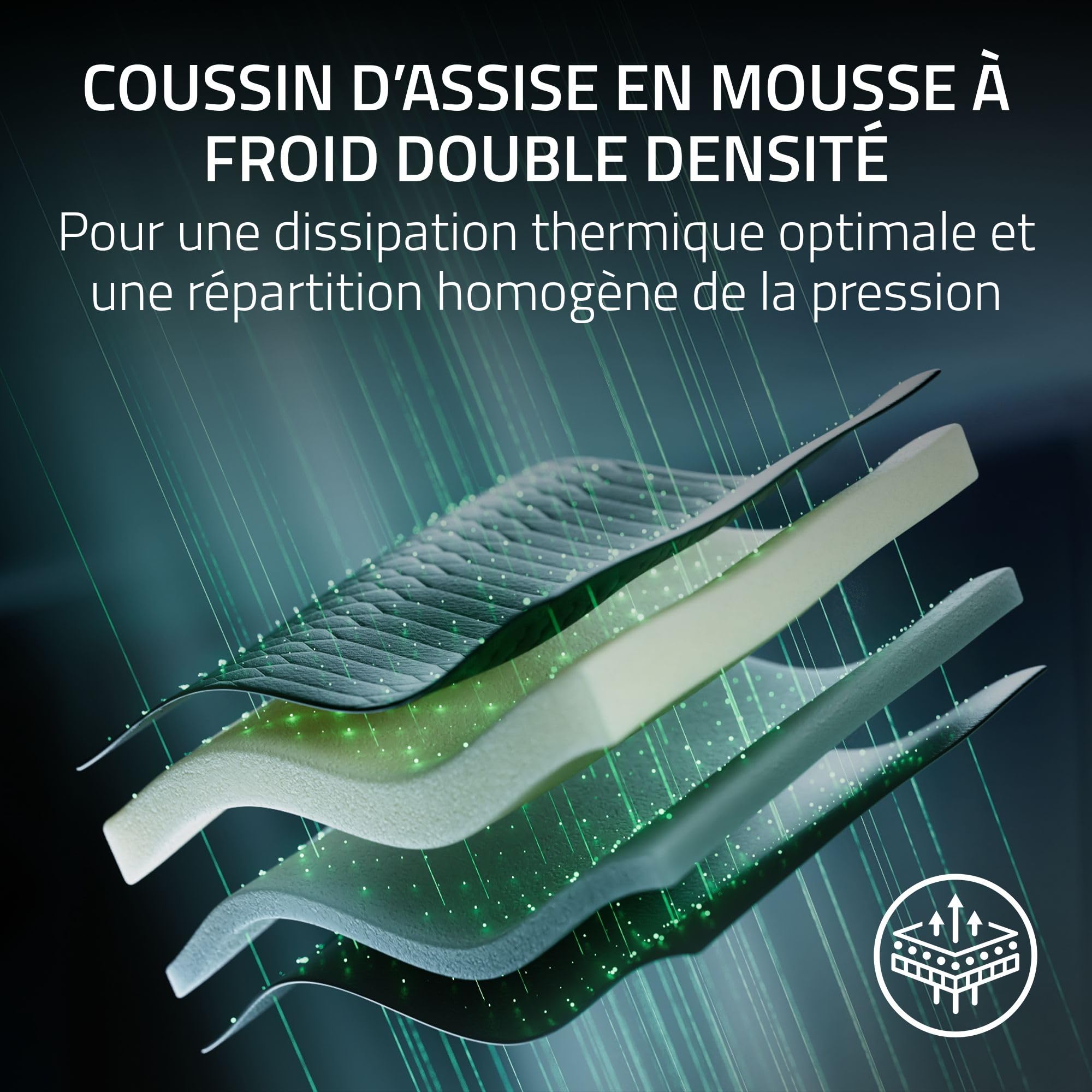 Razer Iskur V2 NewGen - Fauteuil Gaming Ergonomique Respirant Cuir EPU de 2e gen avec Technologie Cooltouch - système de Soutien Lombaire Hyperflex - Arches d’épaule Extra-Larges | Gris
