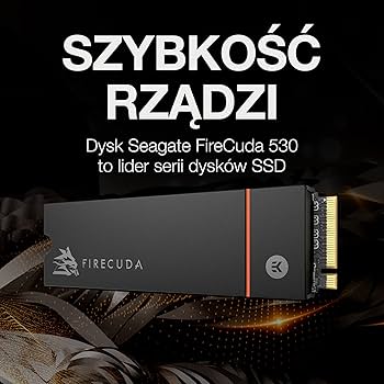 内蔵型SSD Seagate FireCuda 530 4TB Dysk SSD Seagate FireCuda 530R 4TB (ZP4000GM3A073) - Opinie