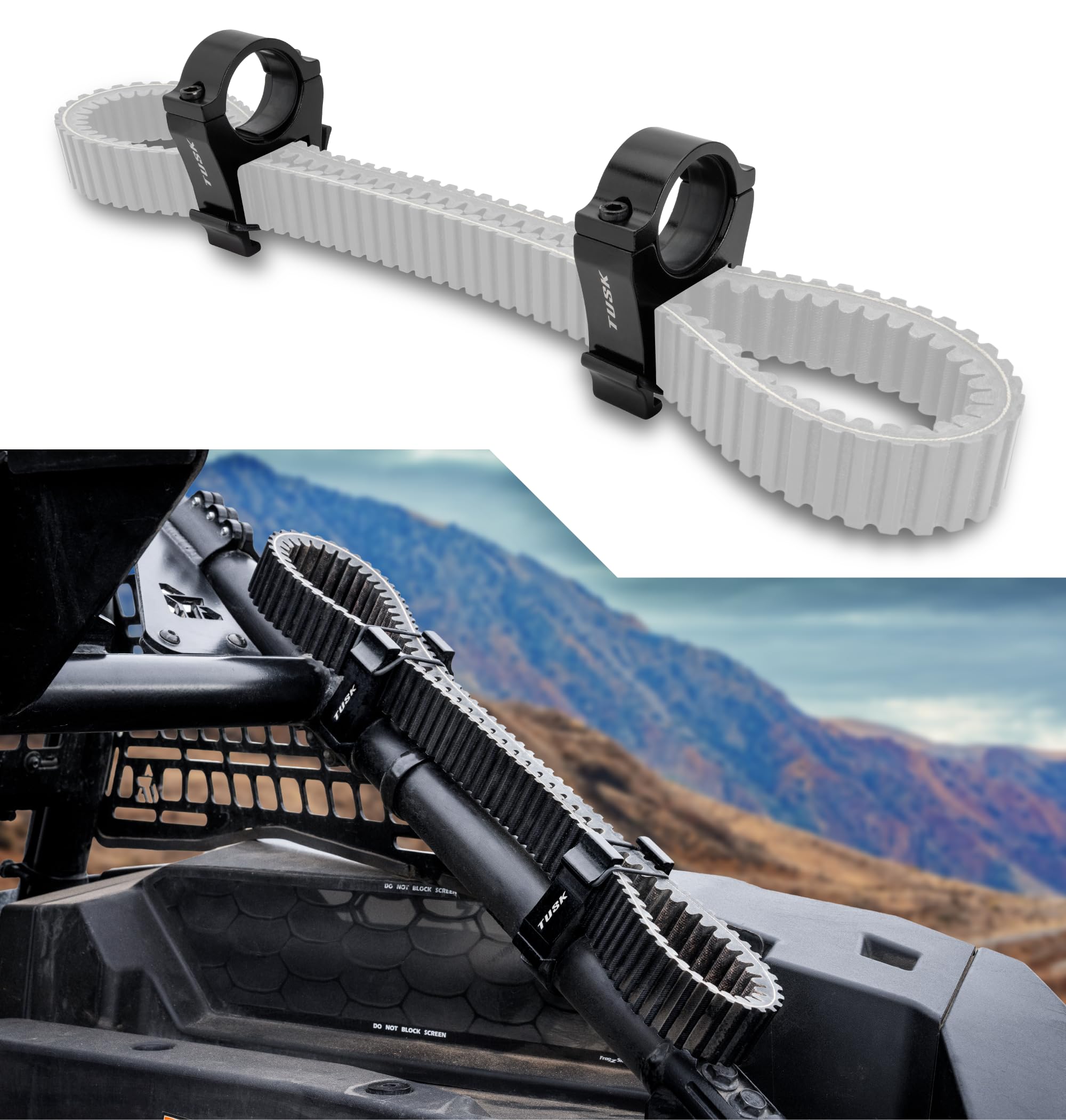 Amazon.com: Tusk Billet UTV Spare Belt Holder Kit Compatible with