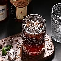 Vista 6 de Amzcku Juego de vasos Highball vintage de 12 - Vasos de cocina para agua, cóctel, leche, jugo y bebida