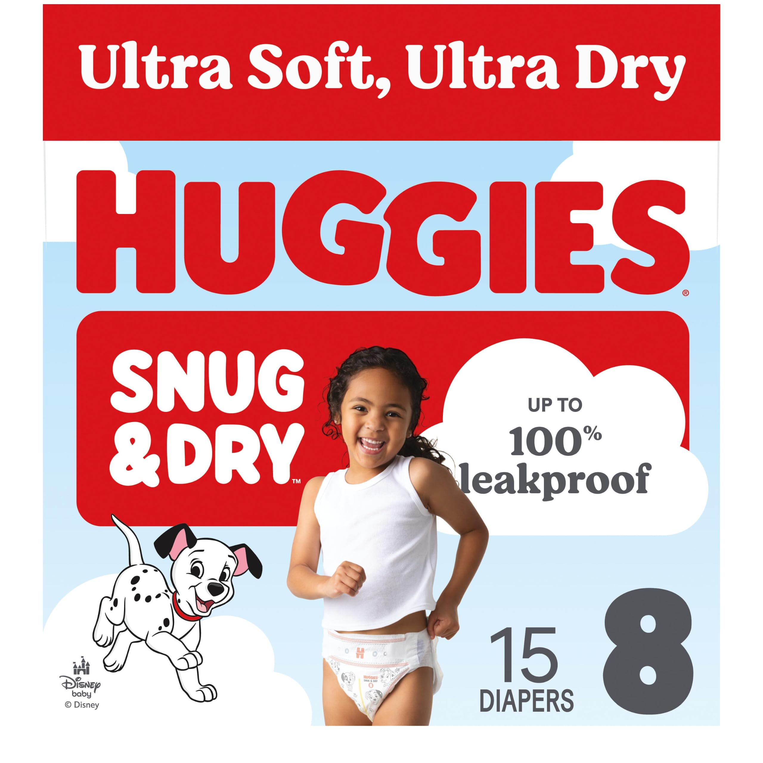 Huggies Snug &amp; Dry Diapers Size 8, 15 Count
