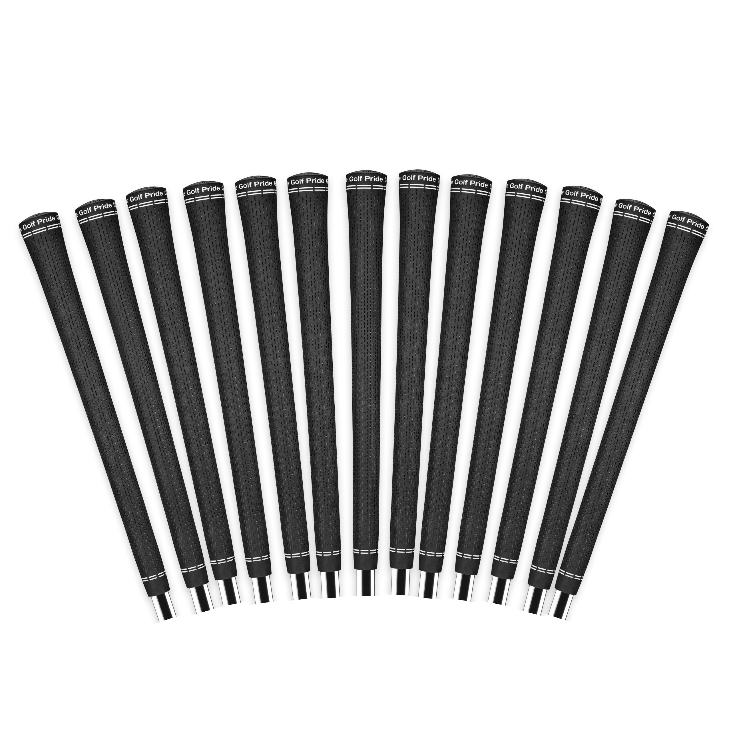 Golf Pride Tour Velvet 360 Golf Grip - Durable, Comfortable Grip Set for Clubs - Features Non-Slip Technology & a Softer Feel - Black