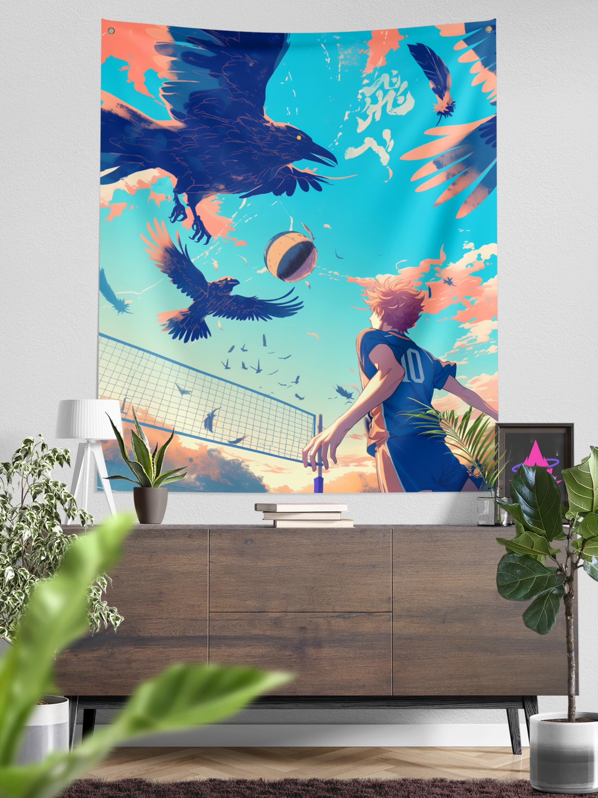ComicSense.xyz Fly High Printed Anime Tapestry, Anime Theme