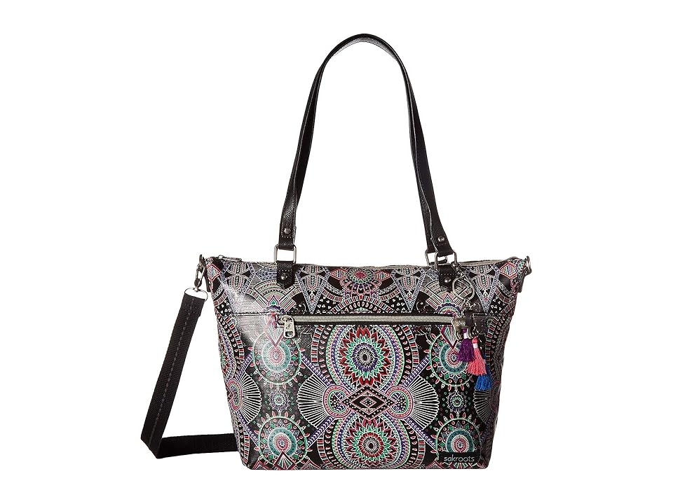 

Sakroots Artist Circle City Satchel (Onyx Wanderlust) Satchel Handbags, Multi