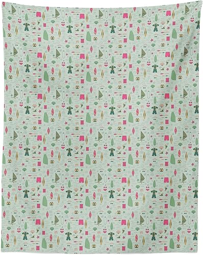 Miniatura 5 de Lunarable Surf Tapestry King Size, Hobby Themed Windsurf Elements Short Longboard Bikini and Waves Warm Summer Season, Wall Hanging Bedspread Bed