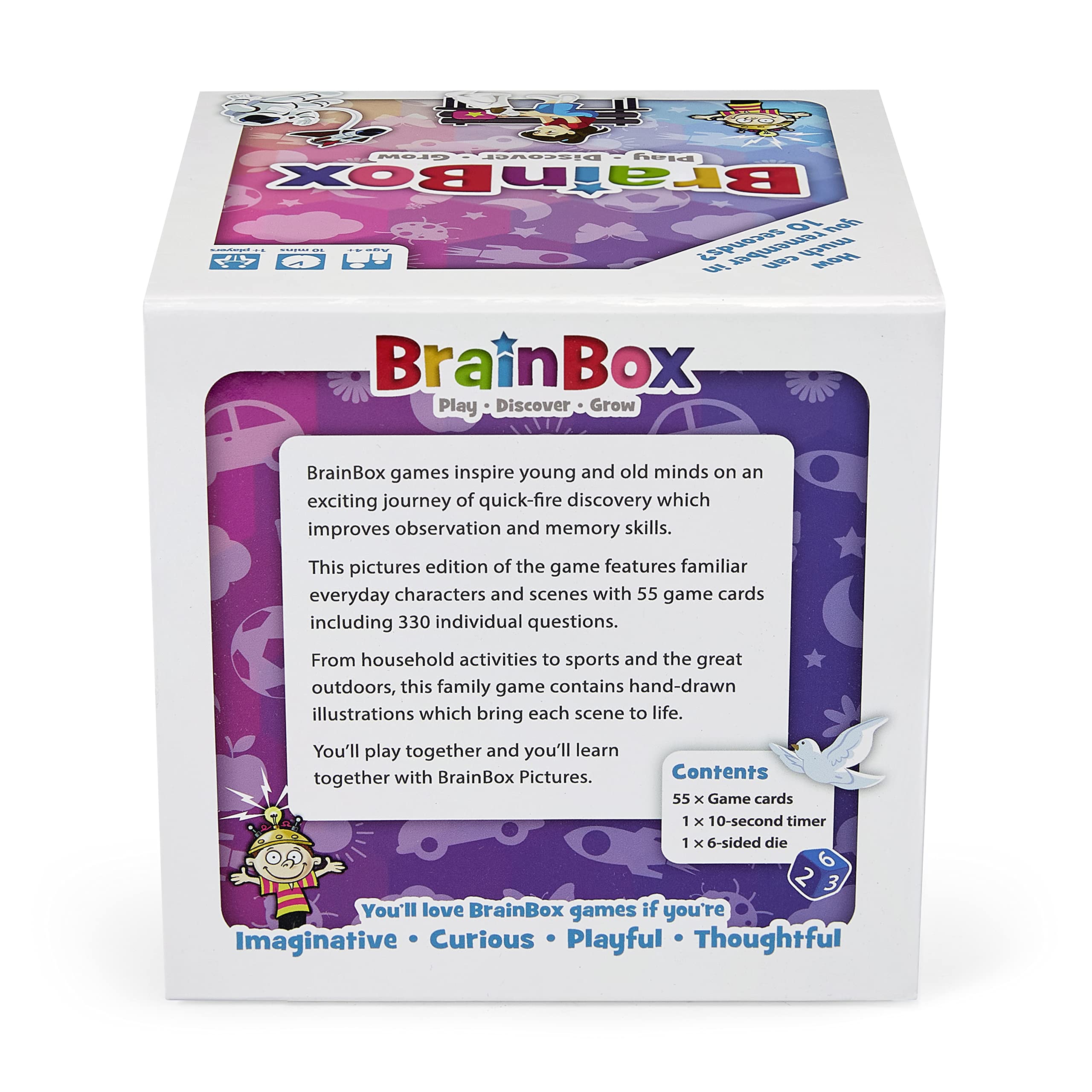 Brainbox Pictures (2022), Card Game, Ages 4+, 1+ Players, 10+ Minutes Playing Time