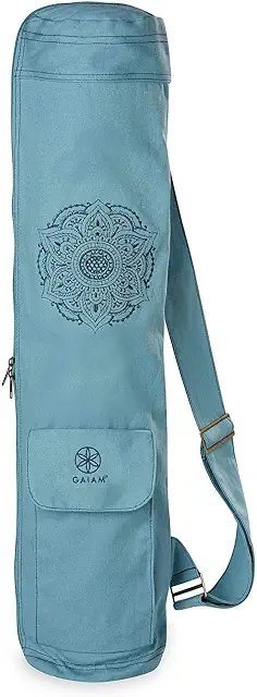 Gaiam Watercress Cargo Yoga Mat Bag - Convenient Yoga Mat Carrier