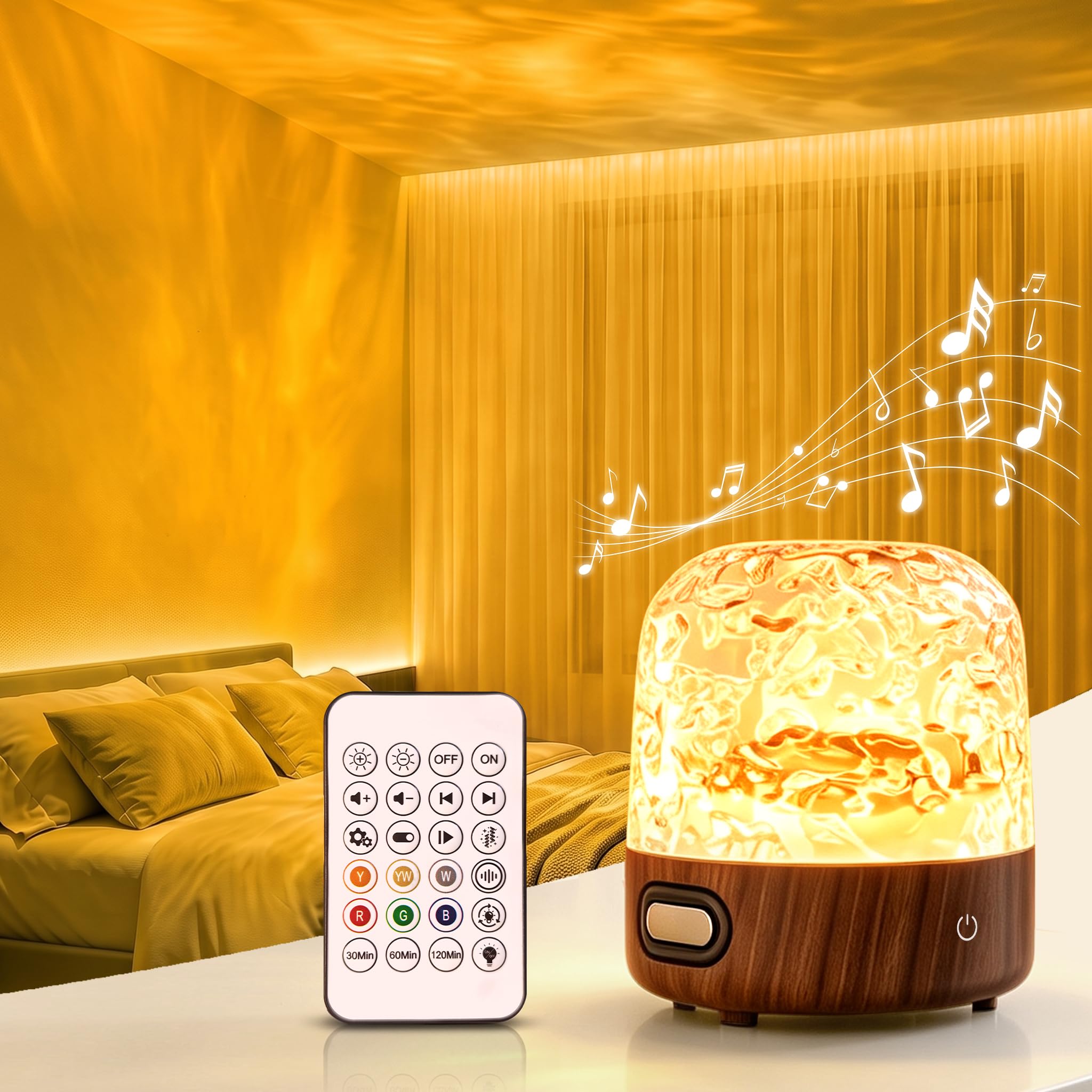 UPXNBOR Galaxy Projector Night Light with Bluetooth Speaker, Mood Light