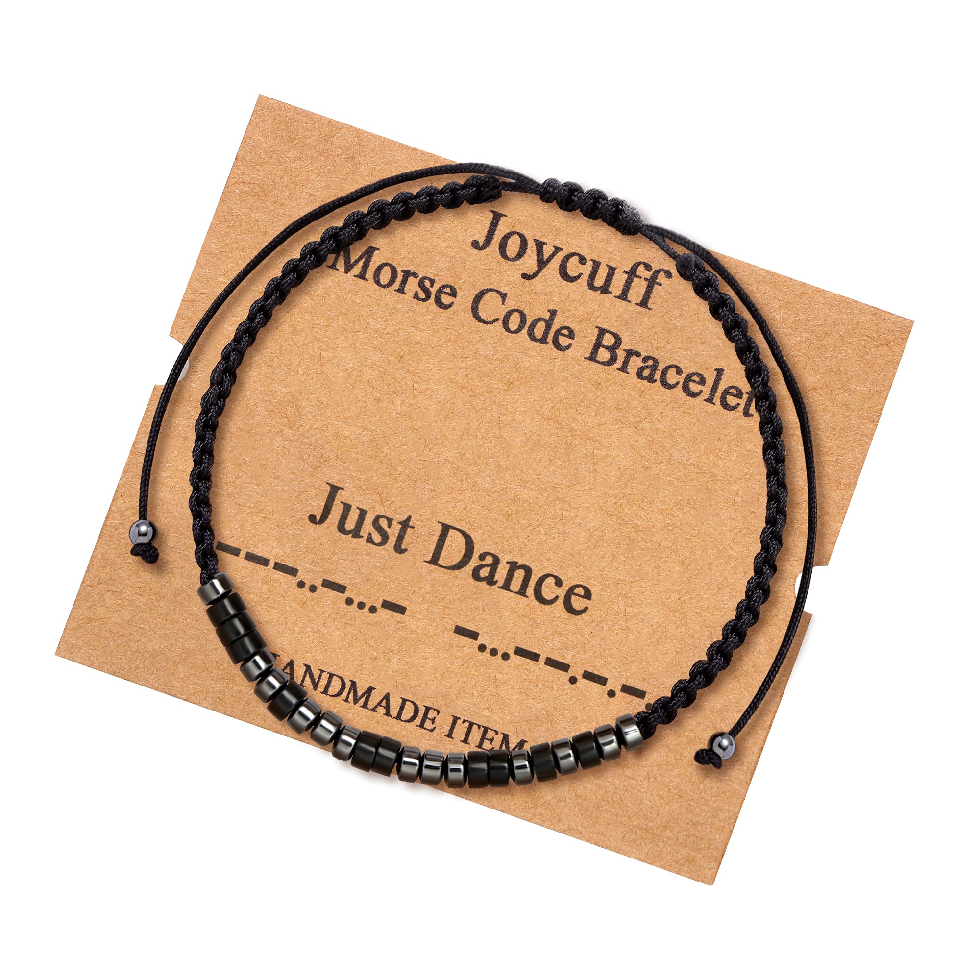 JoycuFF Dance Gifts for Women Ballet Dancer Ballerina Encouragment Morse Code Braclets for Her Unique Birthday Graduation Jewelry