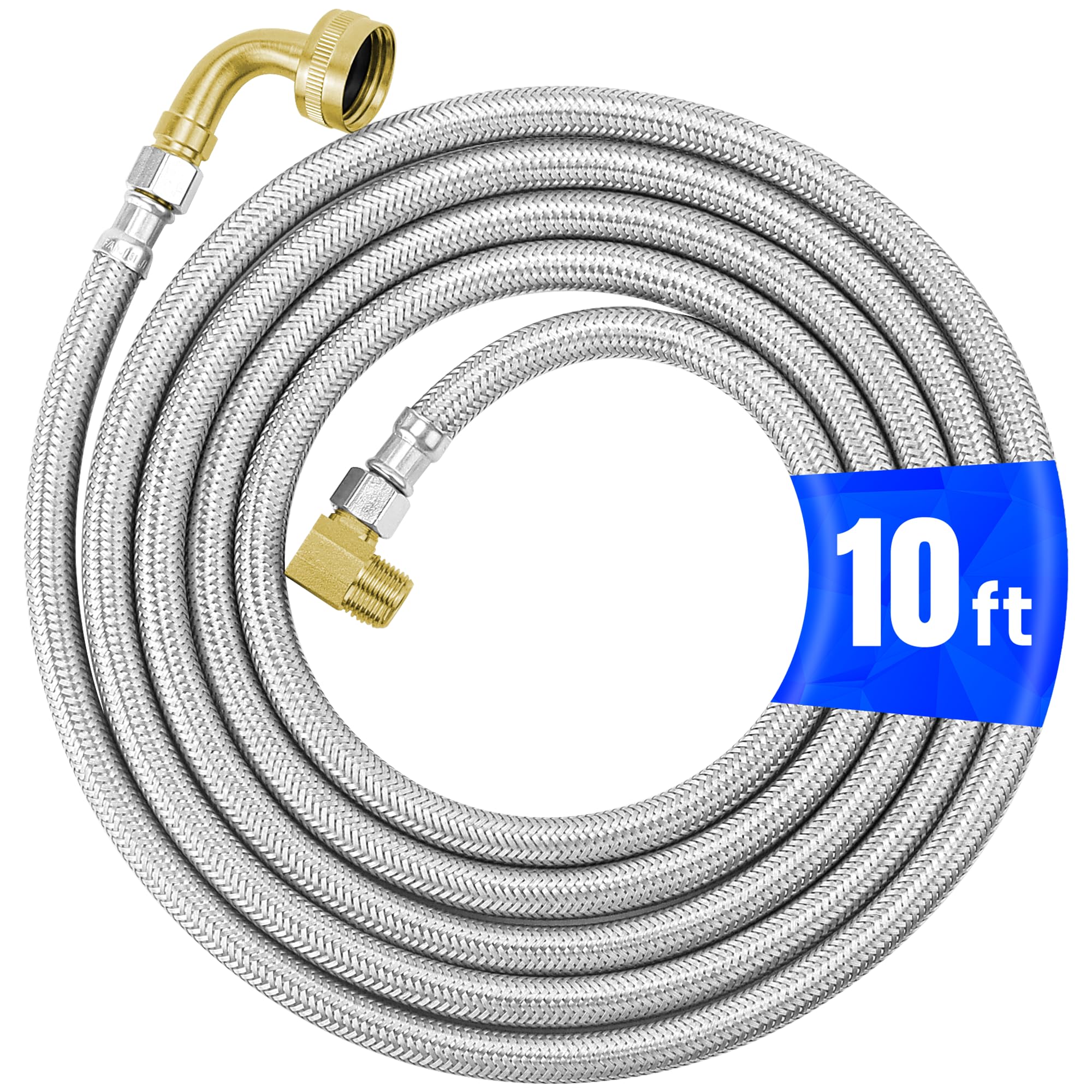 Photo 1 of AMI PARTS Dishwasher Installation Kit - 10 FT Stainless Steel Hose
