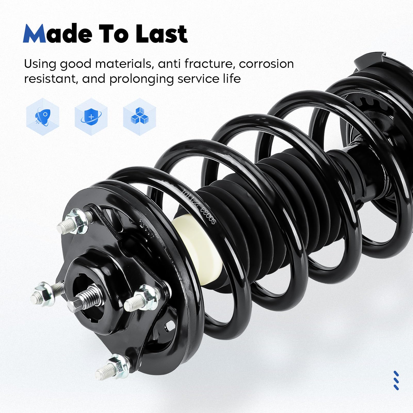 Amazon | フロントストラットアセンブリ コイルスプリング